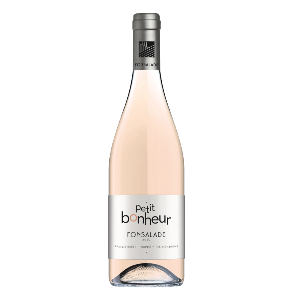 Bouteille de vin rosé Petit Bonheur par Château Fonsalade